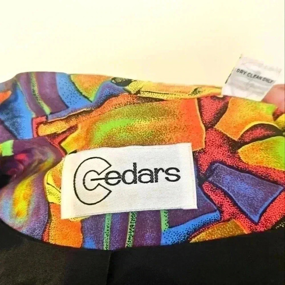 Vintage CEDARS 💯 % SILK Jacket Size Medium EUC - Picture 10 of 12